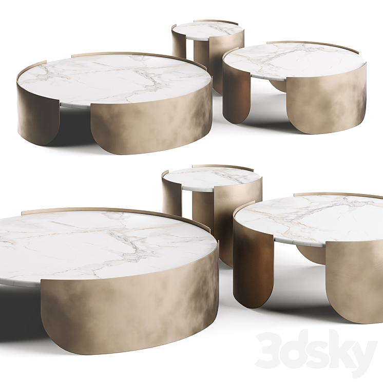 Cantori Atenae Coffee Table 3DS Max - thumbnail 1