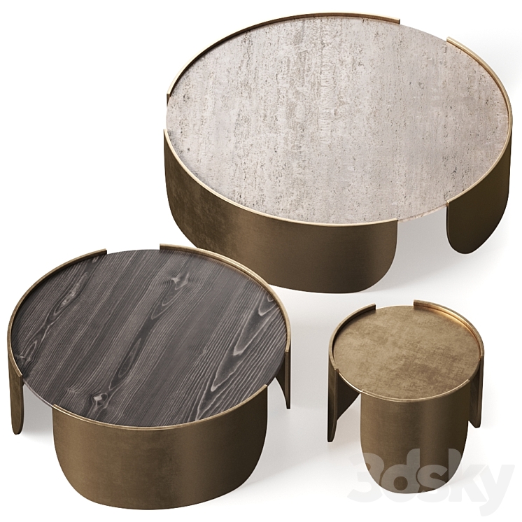 Cantori Atenae Coffee Tables 3DS Max - thumbnail 2