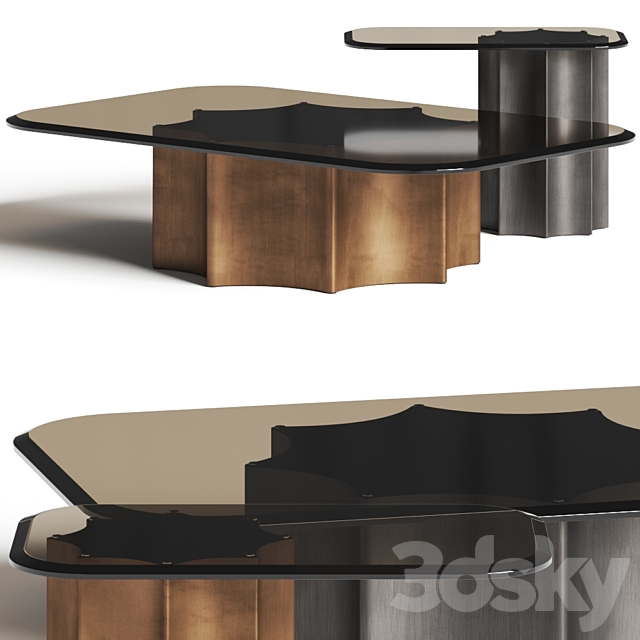 Cantori Florio Coffee Tables 3DSMax File - thumbnail 1