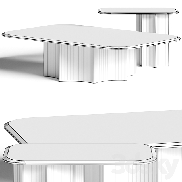 Cantori Florio Coffee Tables 3DSMax File - thumbnail 2