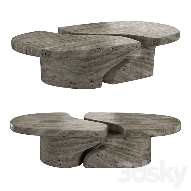 CANYON COFFEE TABLE 3ds Max - thumbnail 1