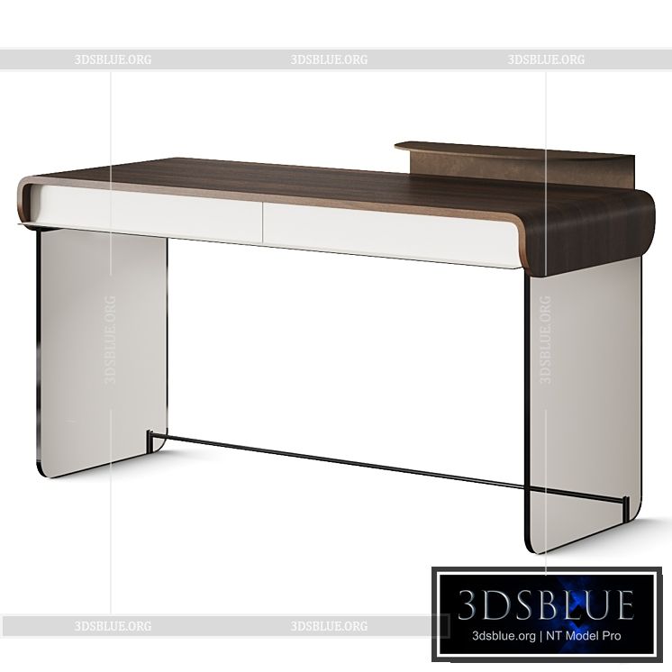 Capital Collection Adam Desk With Drawers 3DS Max - thumbnail 3