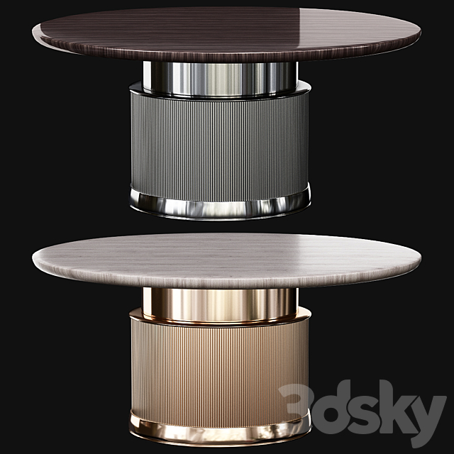 Capital Collection ROCK T Round dining table 3DSMax File - thumbnail 1