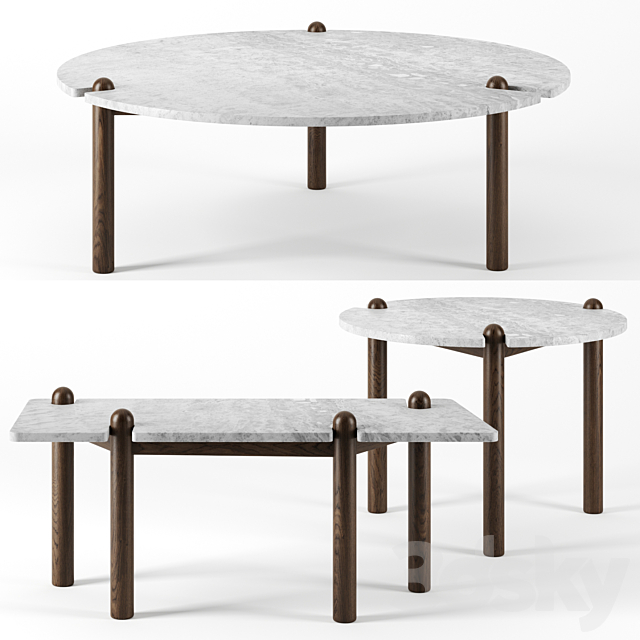 Caprera Coffee Tables by Exteta 3DSMax File - thumbnail 1