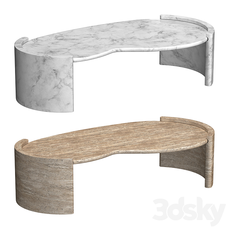 CARDIN COFFEE TABLE 3DS Max Model - thumbnail 3
