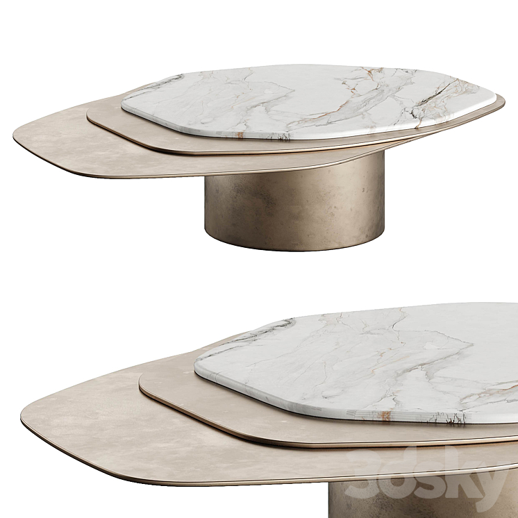 Carlycollective Epicure VII Coffee Table 3DS Max Model - thumbnail 3