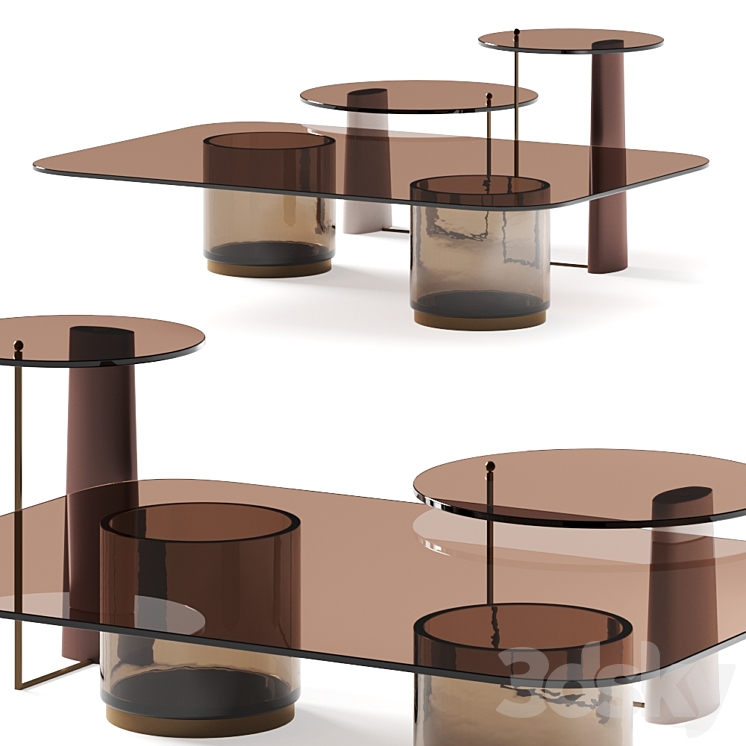 Carpanese Home Imperial Rialto Coffee Table 3DS Max Model - thumbnail 3