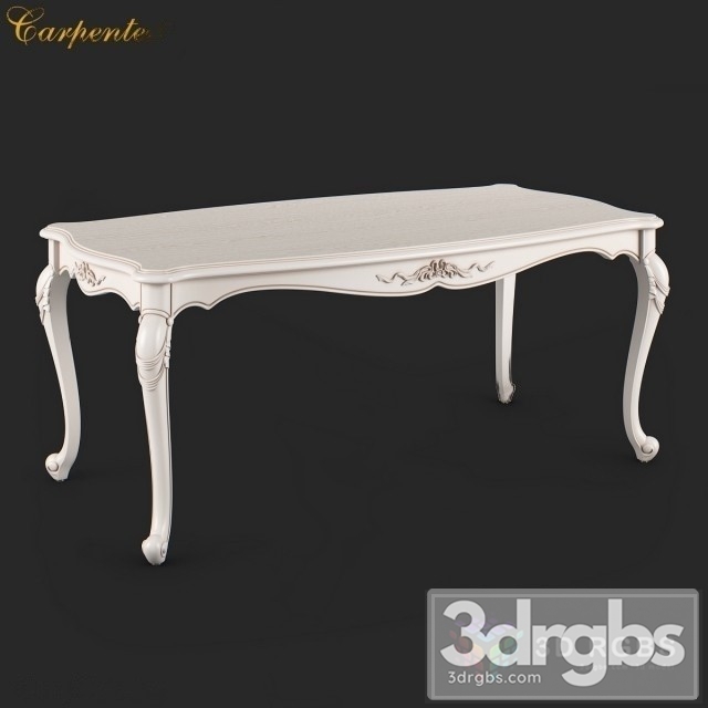 Carpenter Long Dining Table 3dsmax Download - thumbnail 1