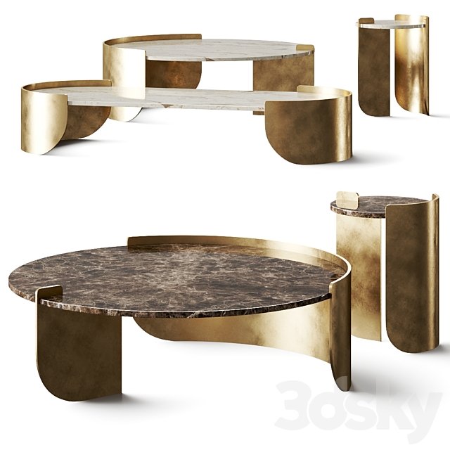 Casa +39 Encore Italia Osiris Coffee Tables 3DS Max Model - thumbnail 2