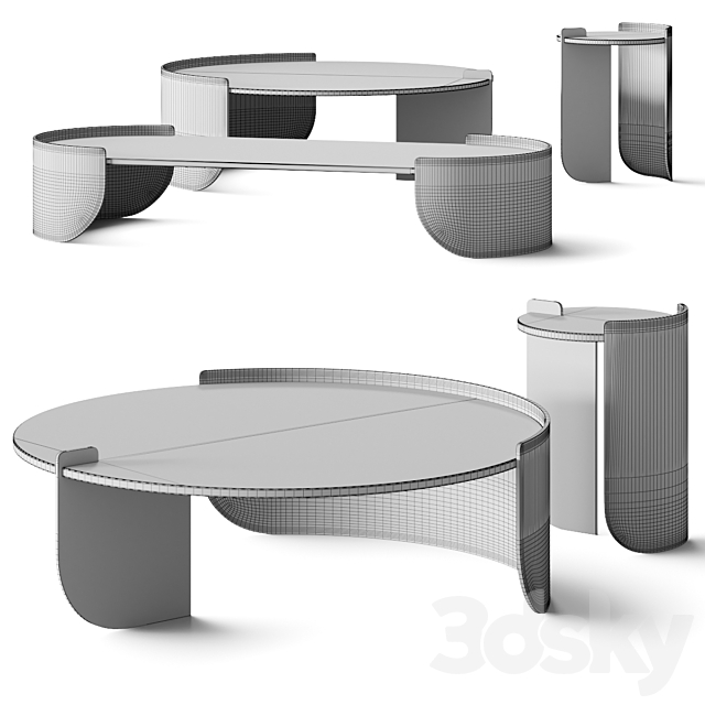 Casa +39 Encore Italia Osiris Coffee Tables 3DS Max Model - thumbnail 4