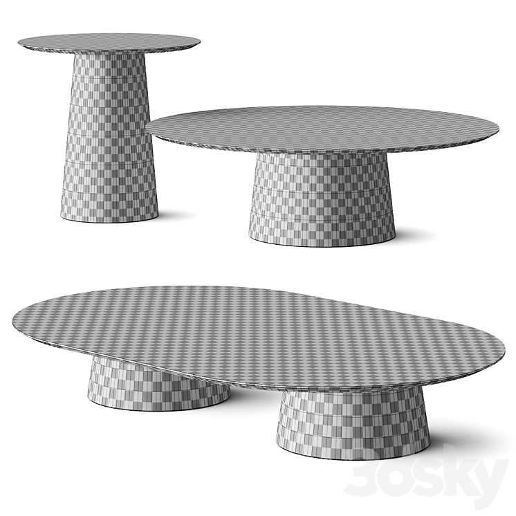 Casa +39 Encore Italia Tholos Coffee Tables 3DS Max Model - thumbnail 2