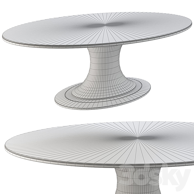 Casa Oliver Table 3DSMax File - thumbnail 2