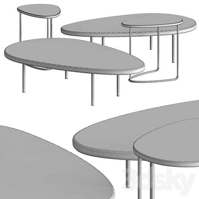 Casamania & Horm Lily Coffee Tables 3DSMax File - thumbnail 2