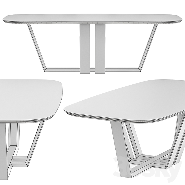 Casamilano Bridge Table 3DS Max Model - thumbnail 2