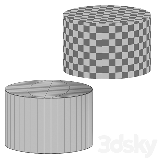 Cassidy Bunching Table (Crate and Barrel) 3DS Max Model - thumbnail 5