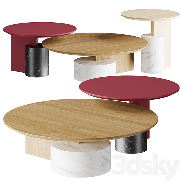 Cassina SENGU | table 3ds Max - thumbnail 1