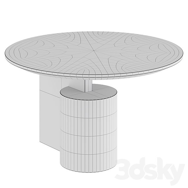 Cassina SENGU | table 3ds Max - thumbnail 2