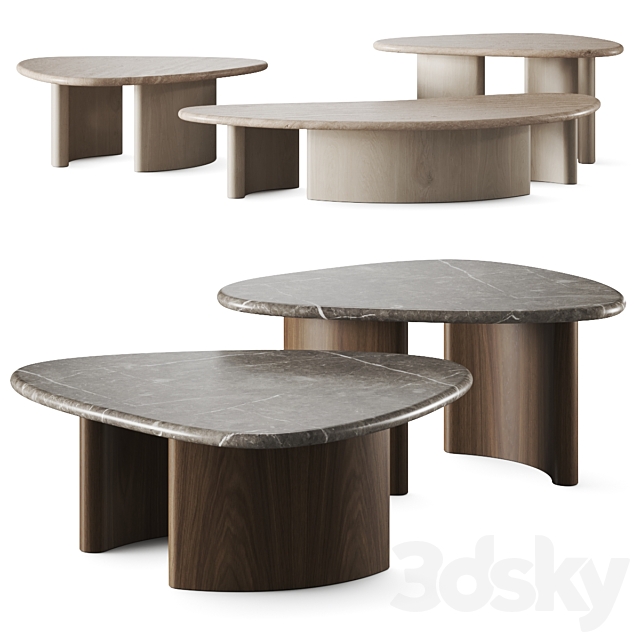 Castilleja Archipelagos Coffee Tables 3ds Max - thumbnail 1