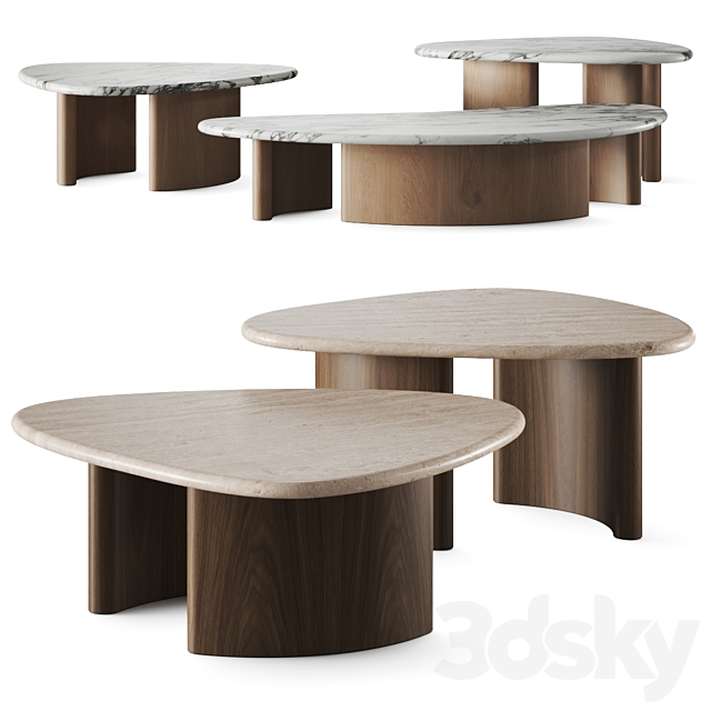 Castilleja Archipelagos Coffee Tables 3ds Max - thumbnail 3