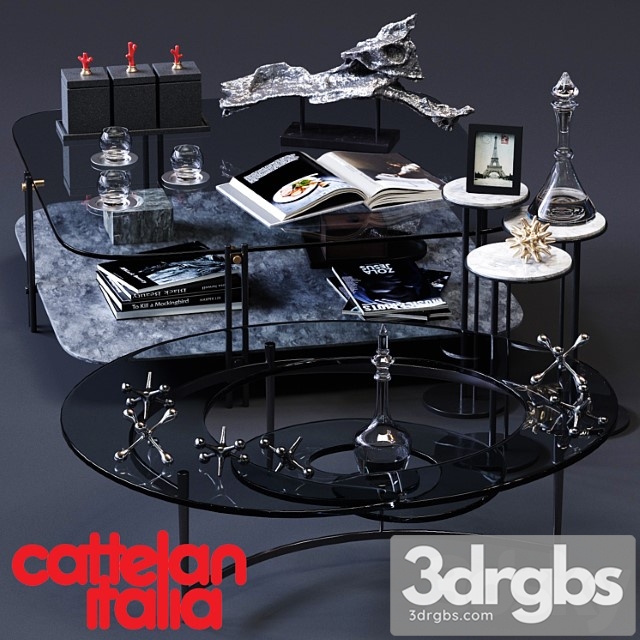 Cattelan italia coffee tables set 01 - thumbnail 1