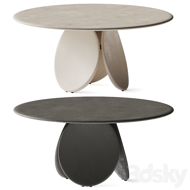 Cattelan Italia Maxim Argile Dining Table 3DS Max Model - thumbnail 2