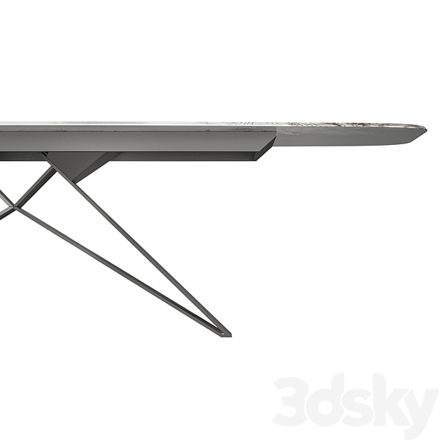 Cattelan Italia Premier Crystalart Dining Table 3DS Max Model - thumbnail 2