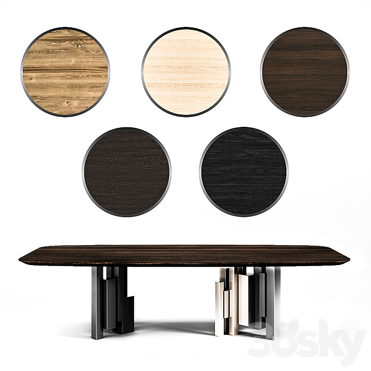 Cattelan Italia Skyline Wood Full Set 3DS Max - thumbnail 2