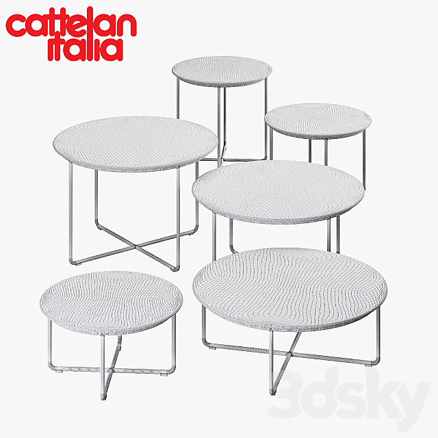 Cattelan Italia vinyl table 3DS Max Model - thumbnail 3