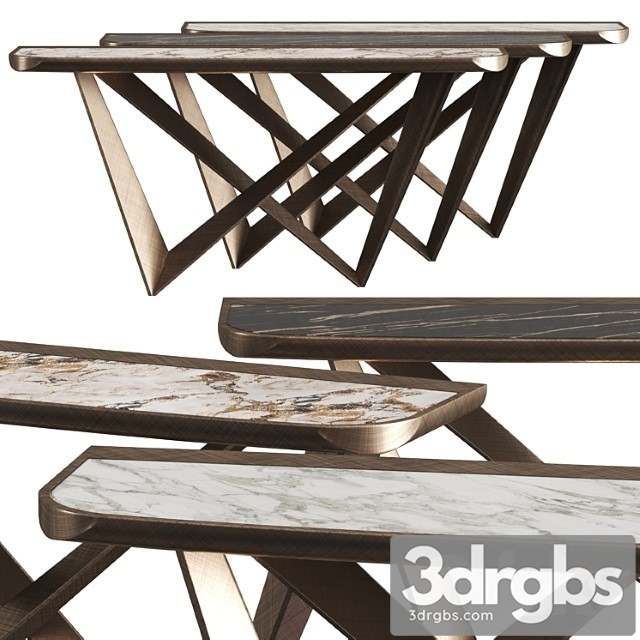 Cattelan Italia Westlin Keramik Premium Console Tables 3dsmax Download - thumbnail 1