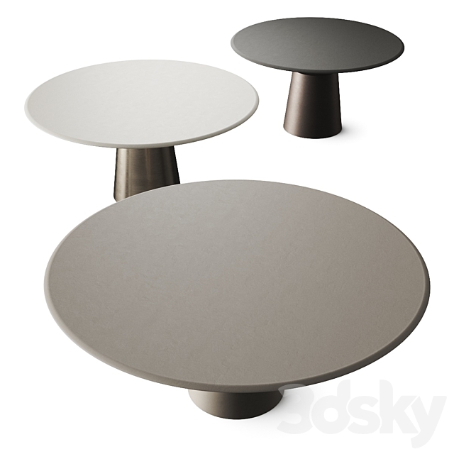 Cattelan Italia Yoda Argile Dining Table 3dsMax Model - thumbnail 2