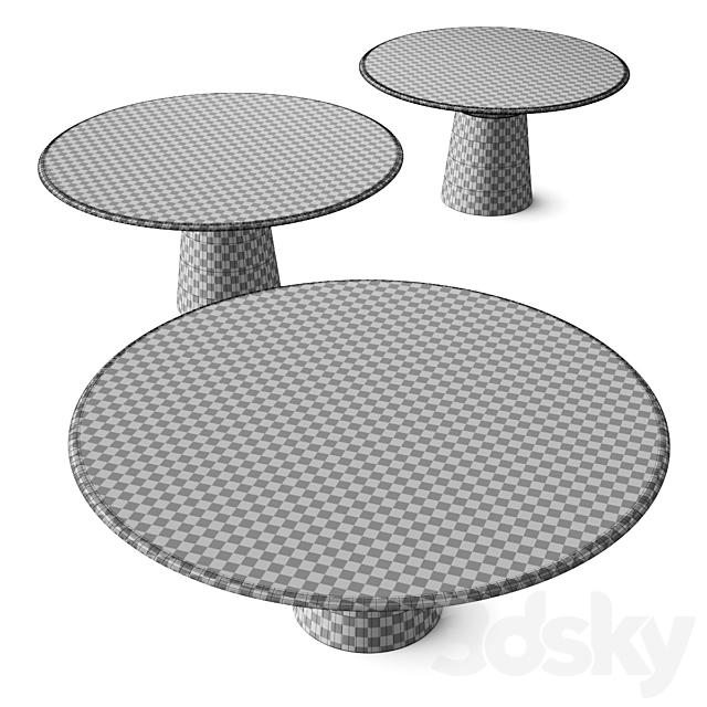 Cattelan Italia Yoda Argile Dining Table 3dsMax Model - thumbnail 3