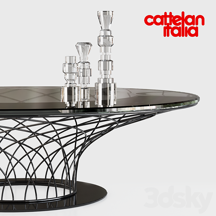 Cattelan NIDO table 3DS Max - thumbnail 2