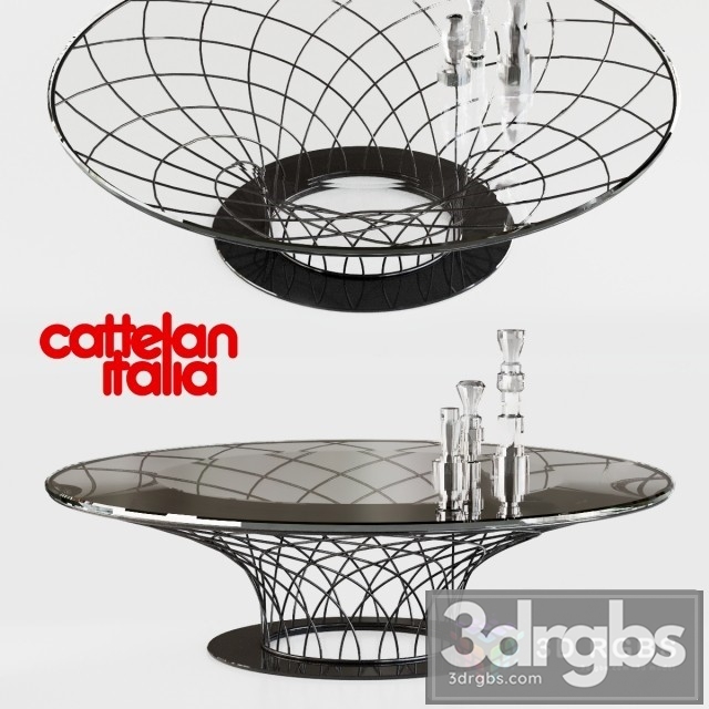 Cattelan Nido Table 3dsmax Download - thumbnail 1