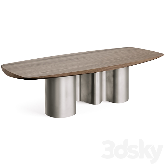 Cattelan PAPEL Masterwood Dining Table 3ds Max - thumbnail 2