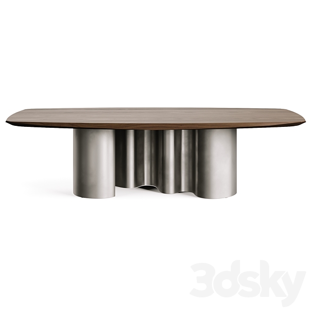 Cattelan PAPEL Masterwood Dining Table 3ds Max - thumbnail 3