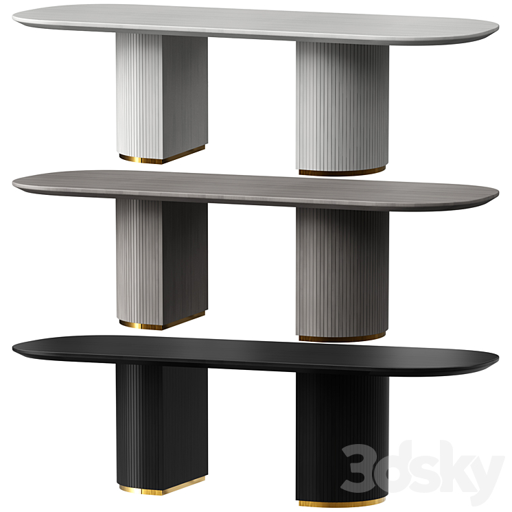 Cazarina Dining Table RENMARK 3DS Max Model - thumbnail 3