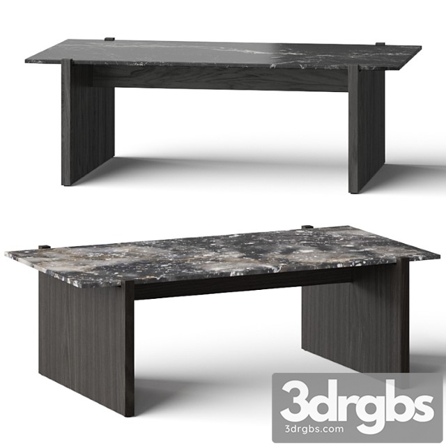 Cb2 russell black coffee table - thumbnail 1