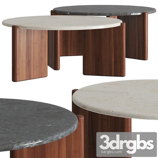 Cb2 santoro quartz coffee tables 2 3dsmax Download - thumbnail 1