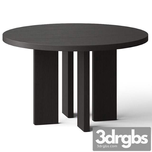 Cb2 shadow blacked dining table - thumbnail 1