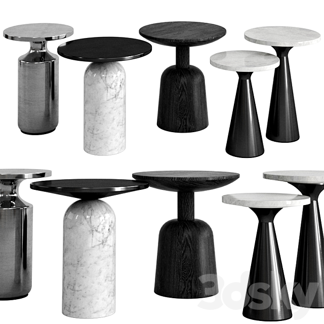 CB2 Side Tables 3DSMax File - thumbnail 1