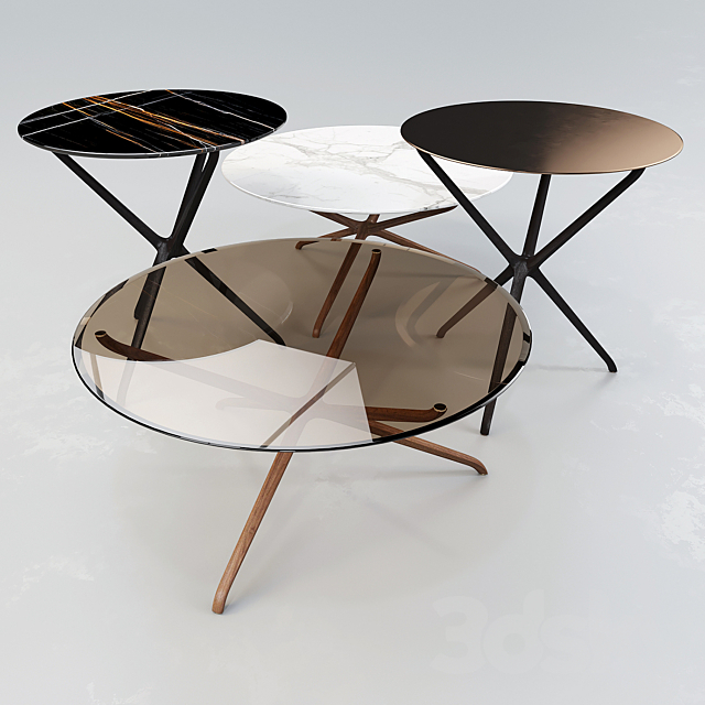 Ceccotti Collezioni: Coffee Table – Croix de Bois 3ds Max - thumbnail 1