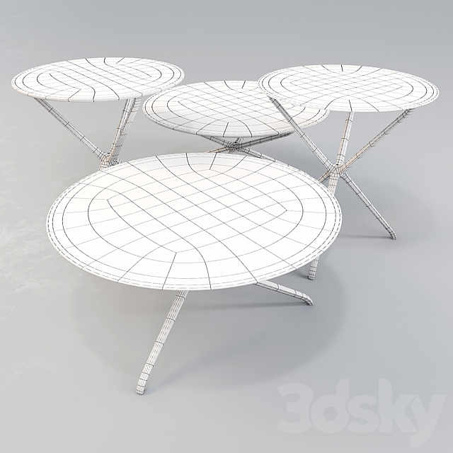 Ceccotti Collezioni: Coffee Table – Croix de Bois 3ds Max - thumbnail 3