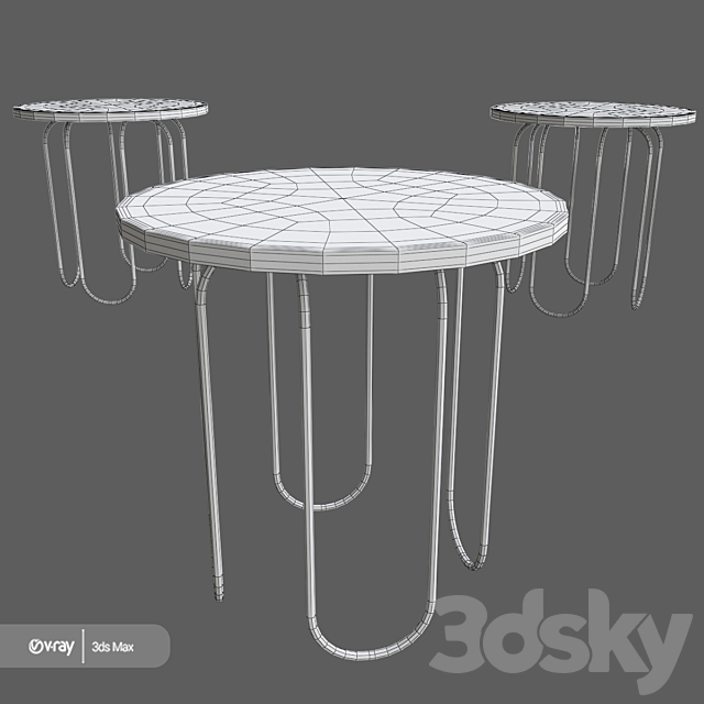 Cecile side table 3DSMax File - thumbnail 3