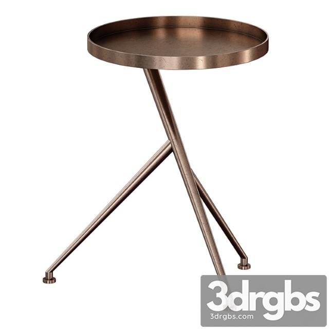 Cecilia antique rust metal accent table (crate and barrel) - thumbnail 1