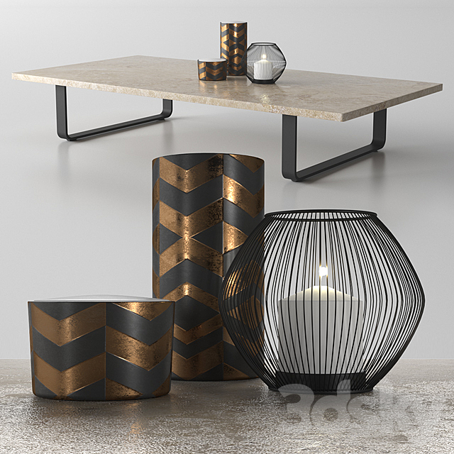 center table – Bitta collection – by Kettal 3ds Max - thumbnail 1