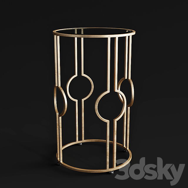 CENTURY FURNITURE CLAIRE ACCENT TABLE 3DS Max Model - thumbnail 2