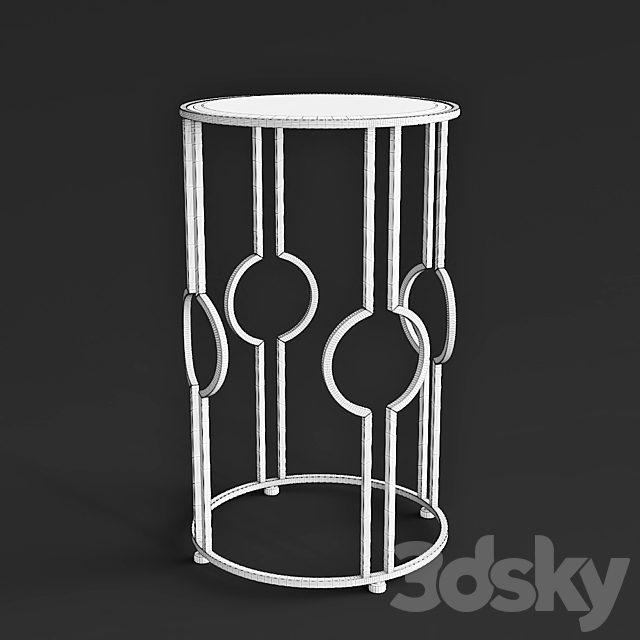 CENTURY FURNITURE CLAIRE ACCENT TABLE 3DS Max Model - thumbnail 3