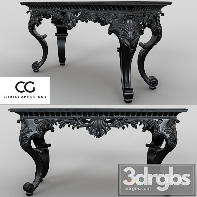 CG Luxury Black Console 3dsmax Download - thumbnail 1