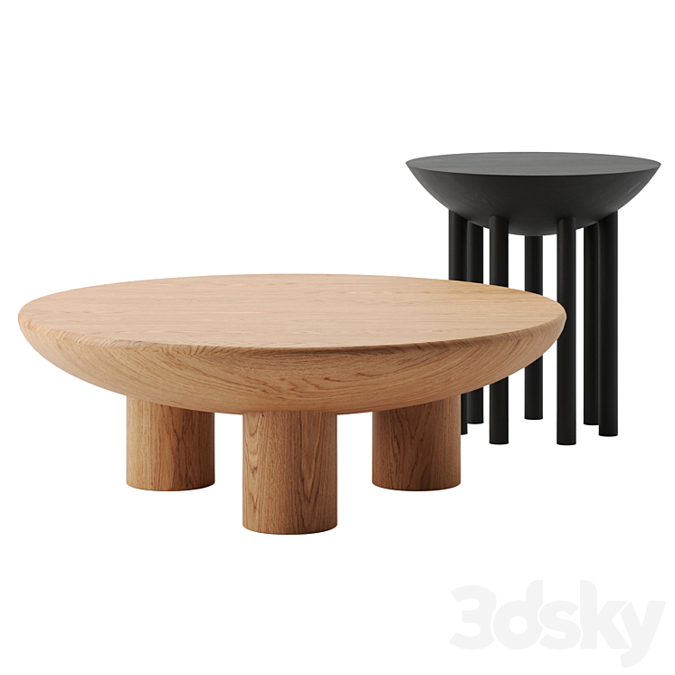 Chalon coffee tables by Kelly Wearstler 3DS Max Model - thumbnail 3