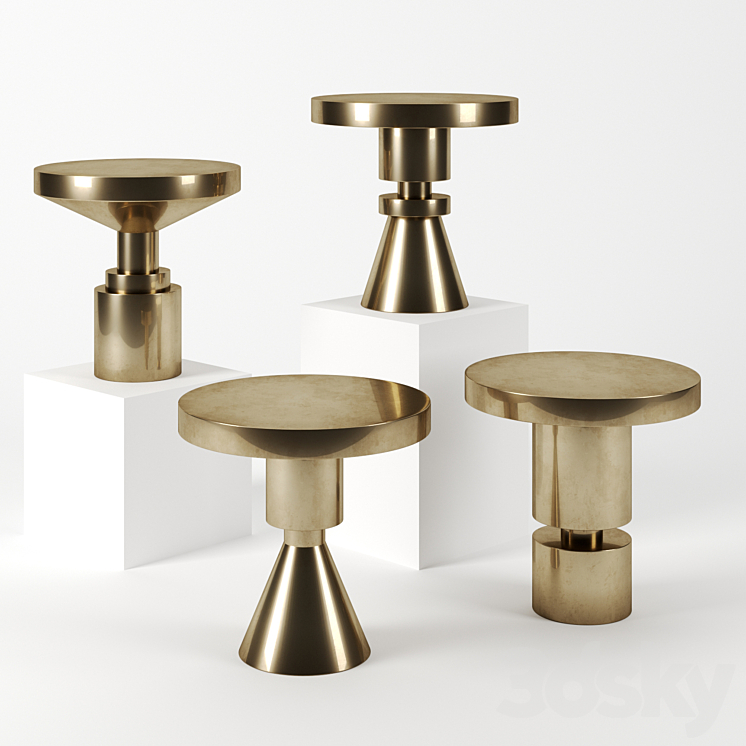 Chess Piece Side Table by Anna Karlin 3DS Max - thumbnail 1